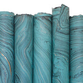 Teal Marble Gift Wrap Sheet